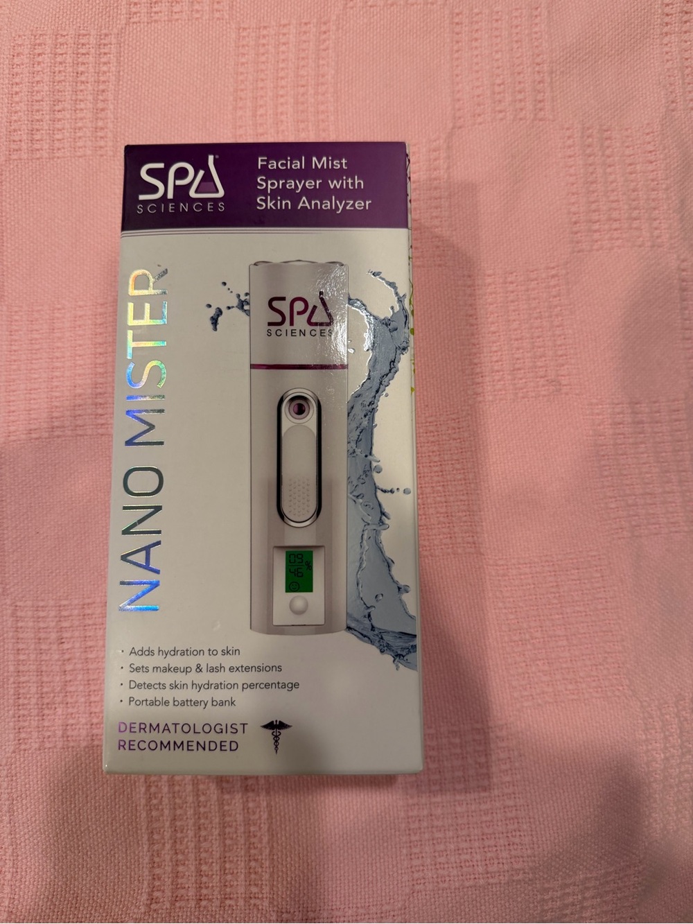 SPA Sciences Nano Mister Facial Mist Sprayer in White